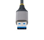 StarTech.com Hub USB 3 Ports - 3x Ports USB-A - Gigabit Ethernet (RJ45) - Mini Hub USB, USB 3.0 5Gbps - Alimentation par Bus - Hub USB pour PC Portable avec Câble de 30 cm - Adaptateur LAN USB - Répartiteur USB