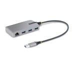 StarTech.com Hub USB 3 Ports - 3x Ports USB-A - Gigabit Ethernet (RJ45) - Mini Hub USB, USB 3.0 5Gbps - Alimentation par Bus - Hub USB pour PC Portable avec Câble de 30 cm - Adaptateur LAN USB - Répartiteur USB