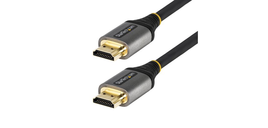 StarTech.com Câble HDMI 2.1 8k de 50cm - Cordon HDMI Certifié Haut Débit - Câble HDMI 4k 120Hz/8k 60Hz HDR10+ eARC - Cordon HDMI Ultra HD 8K - Moniteur/TV/Écran - Gaine TPE