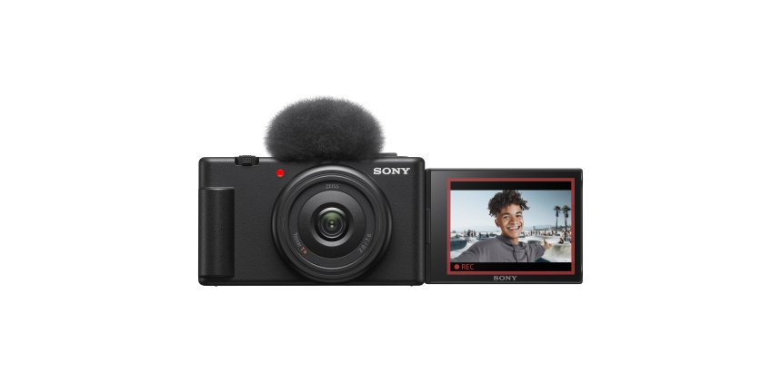 Sony Vlog camera ZV-1F di | Fotocamera digitale (schermo orientabile, video in 4K, slow motion, funzionalità per vlog) - Nera