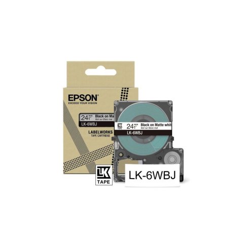 Epson LK-6WBJ Negro, Blanco