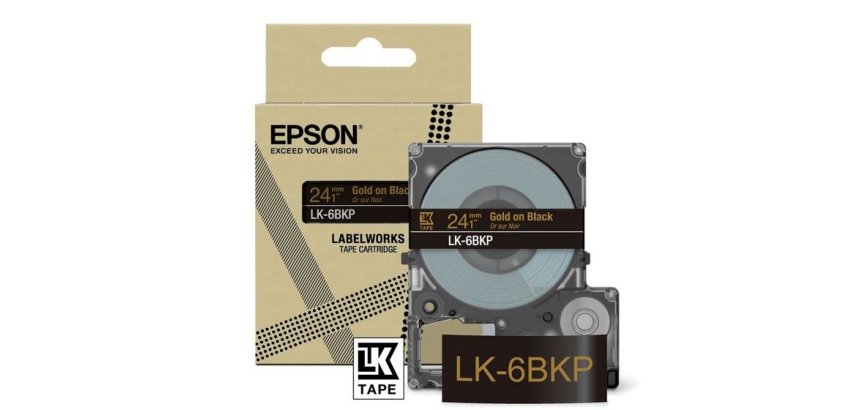 Epson LK-6BKP Black, Gold
