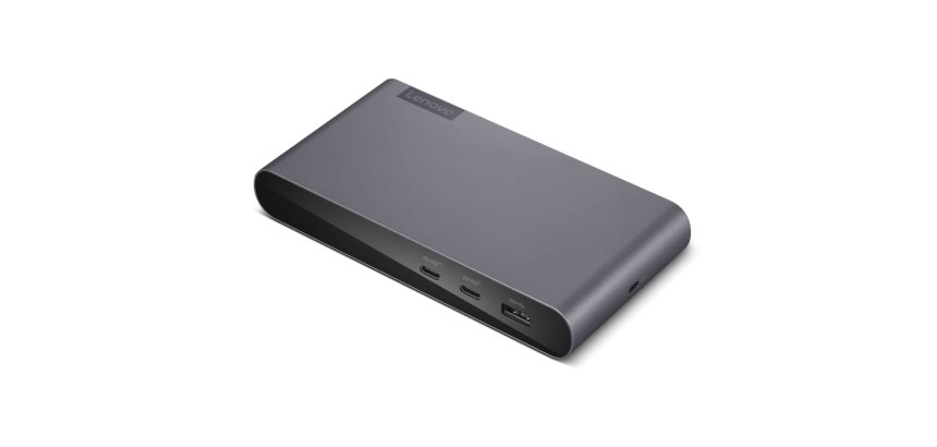 Lenovo 40B30090EU base para portátil y replicador de puertos 2 x USB 3.2 Gen 2 (3.1 Gen 2) Type-C Gris