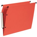 Paquet de 10 dossiers suspendus LMG ARMOIRE en polypro opaque. Fond V, bouton-pression. Orange