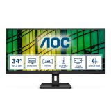 AOC U34E2M pantalla para PC 86,4 cm (34") 3440 x 1440 Pixeles Wide Quad HD Negro