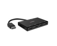 Lindy 38431 hub de interfaz DisplayPort Negro