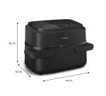Philips 1000 series NA150/00 fryer Double 7 L Stand-alone 2450 W Hot air fryer Black