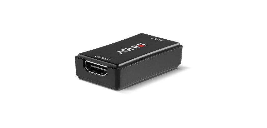 Lindy 38211 extensor audio/video Negro