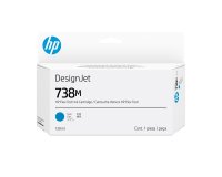 HP 738M 130 ml cyaan inktcartridge voor DesignJet