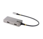 StarTech.com Adaptador Multipuertos USB-C - Docking Station USB Tipo C HDMI 4K60 - Hub Ladrón USB 3.0 de 2 Puertos - Entrega de Alimentación PD 100W - GbE - ChromeOS/Win/Mac