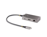 StarTech.com Adaptador Multipuertos USB-C - Docking Station USB Tipo C HDMI 4K60 - Hub Ladrón USB 3.0 de 2 Puertos - Entrega de Alimentación PD 100W - GbE - ChromeOS/Win/Mac