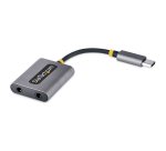 StarTech.com Adaptateur Casque USB-C - Splitter Audio, Double Casque USB Type C avec Entrée Micro - Adaptateur USB C vers Jack 3.5mm, DAC 3.5 mm - USB-C vers Jack Audio/Sortie Auxiliaire, DAC 24 Bits