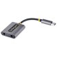 StarTech.com Adaptateur Casque USB-C - Splitter Audio, Double Casque USB Type C avec Entrée Micro - Adaptateur USB C vers Jack 3.5mm, DAC 3.5 mm - USB-C vers Jack Audio/Sortie Auxiliaire, DAC 24 Bits