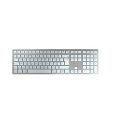 CHERRY KW 9100 SLIM FOR MAC clavier Universel USB + Bluetooth QWERTY Nordique Argent