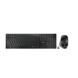 Pack Teclado QWERTY Español + Ratón Wireless Bluetooth Negro, Gris CHERRY DW 9500 Slim