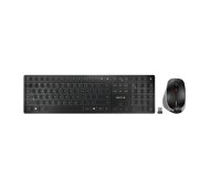 Pack Teclado QWERTY Español + Ratón Wireless Bluetooth Negro, Gris CHERRY DW 9500 Slim