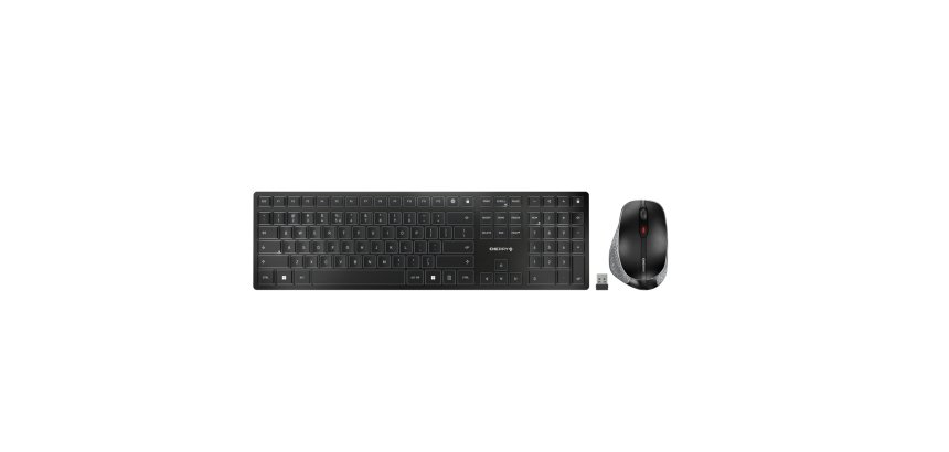 Pack Teclado QWERTY Español + Ratón Wireless Bluetooth Negro, Gris CHERRY DW 9500 Slim