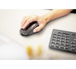 CHERRY DW 9500 SLIM clavier Souris incluse Universel RF sans fil + Bluetooth AZERTY Français Noir, Gris