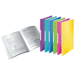 Protège-documents leitz wow polypropylène 20 pochettes 40 vues 231x16x310mm étiquette dos coloris assortis