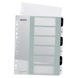 Intercalaires en plastique WOW, numéroté, 1-6