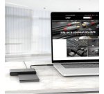 Lindy 43359 base de conexión para disco duro USB 3.2 Gen 2 (3.1 Gen 2) Type-C Negro