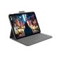 Logitech Slim Folio QWERTY Español Bluetooth Gris