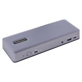 StarTech.com Docking Station USB-C 4K30 Triple /4K60 Doble - Modo Alt DP/DP/HDMI - Hub USB de 7 Puertos - PD 3.0 - GbE - Audio - K-Slots - Works With Chromebook - Replicador de Puertos USB Tipo C