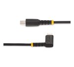 StarTech.com Câble USB-C vers Lightning de 1m - Cordon de Charge/Syncronisation USB Type-C vers Lightning en Fibre Aramide à Angle Droit - Chargeur USB C à Lightning - Certifié Apple Mfi - Câble USB C vers Iphone