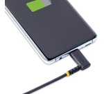 StarTech.com Câble USB-C vers Lightning de 1m - Cordon de Charge/Syncronisation USB Type-C vers Lightning en Fibre Aramide à Angle Droit - Chargeur USB C à Lightning - Certifié Apple Mfi - Câble USB C vers Iphone