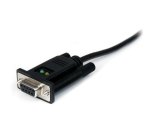 StarTech.com Adaptateur USB à 1 Port vers RS232 Série de 1,8m, Câble Adaptateur Série DCE DB9 FTDI, Null Modem, USB 2.0 - TAA