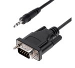 StarTech.com Câble Série DB9 vers 3.5mm de 1m - Câble RS232 DB9 Mâle à 3.5mm - Adaptateur Série DB9 à 3.5mm pour le Calibrage de Projecteurs, d'Enseignes Numériques et de Téléviseurs via une Prise Audio