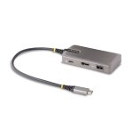 StarTech.com Adaptateur USB-C Multiport, HDMI 4K 60Hz avec/HDR, Hub USB 3 ports, 100W Power Delivery Pass-Through, Mini Station d'Accueil USB Type-C, Windows/macOS/ChromeOS/iPadOS/Android