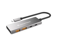 Conceptronic HUBBIES15G hub de interfaz USB 3.2 Gen 2 (3.1 Gen 2) Type-C 10000 Mbit/s Gris