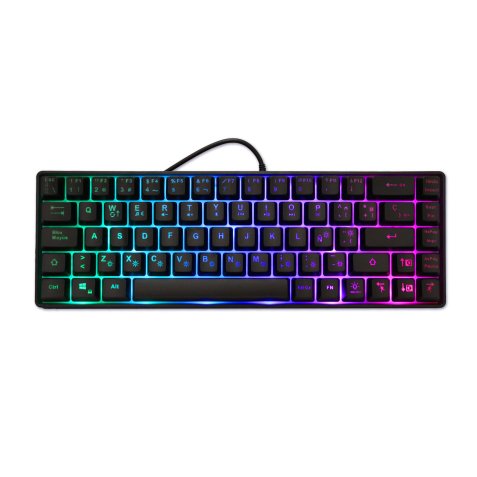 Deep Gaming mini TM065 teclado Juego USB QWERTY Español Negro