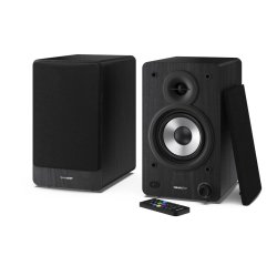 Sharp Bookshelf Speakers 2-vie Nero Con cavo e senza cavo 60 W