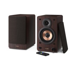 Sharp BOOKSHELF SPEAKERS 2-vie Marrone Con cavo e senza cavo 60 W