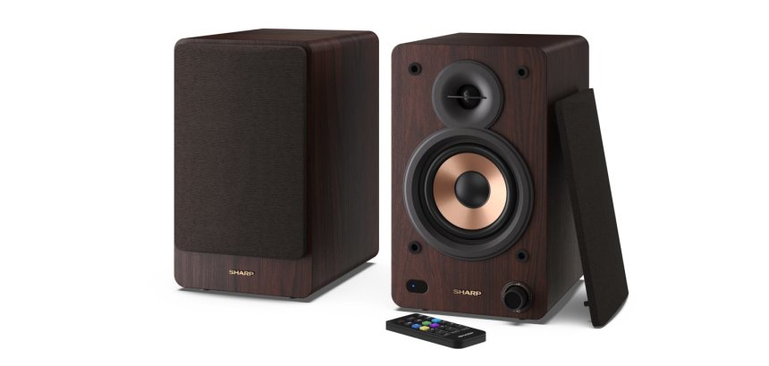 Sharp BOOKSHELF SPEAKERS 2-way Brown Wired & Wireless 60 W