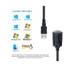 Equip USB-A to Serial (DB9) Cable, M/M 1.5m