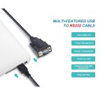 Equip USB-A to Serial (DB9) Cable, M/M 1.5m