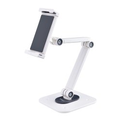 StarTech.com Support de Tablettes Réglable pour Bureau - Support Mural - Capacité 1kg - Support Universel Ergonomique et Articulé pour Tablettes - Support Tablette sur Pied Pivotant/Rotatif