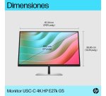 HP E-Series Monitor USB-C 4K E27k G5