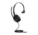 Jabra Evolve2 50 Casque Avec fil Arceau Bureau/Centre d'appels USB Type-C Bluetooth Noir