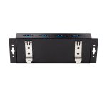 StarTech.com Hub USB 3.0 5Gbps à 4 Ports Industriel - Hub USB pour PC Portable avec Protection contre les Surtensions - Splitter USB 3.0 Montable sur Mur - Station de Charge USB à Verrouillage, Gros Calibre