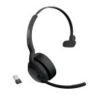 Jabra Evolve2 55 Casque Sans fil Arceau Bureau/Centre d'appels USB Type-C Bluetooth Socle de chargement Noir