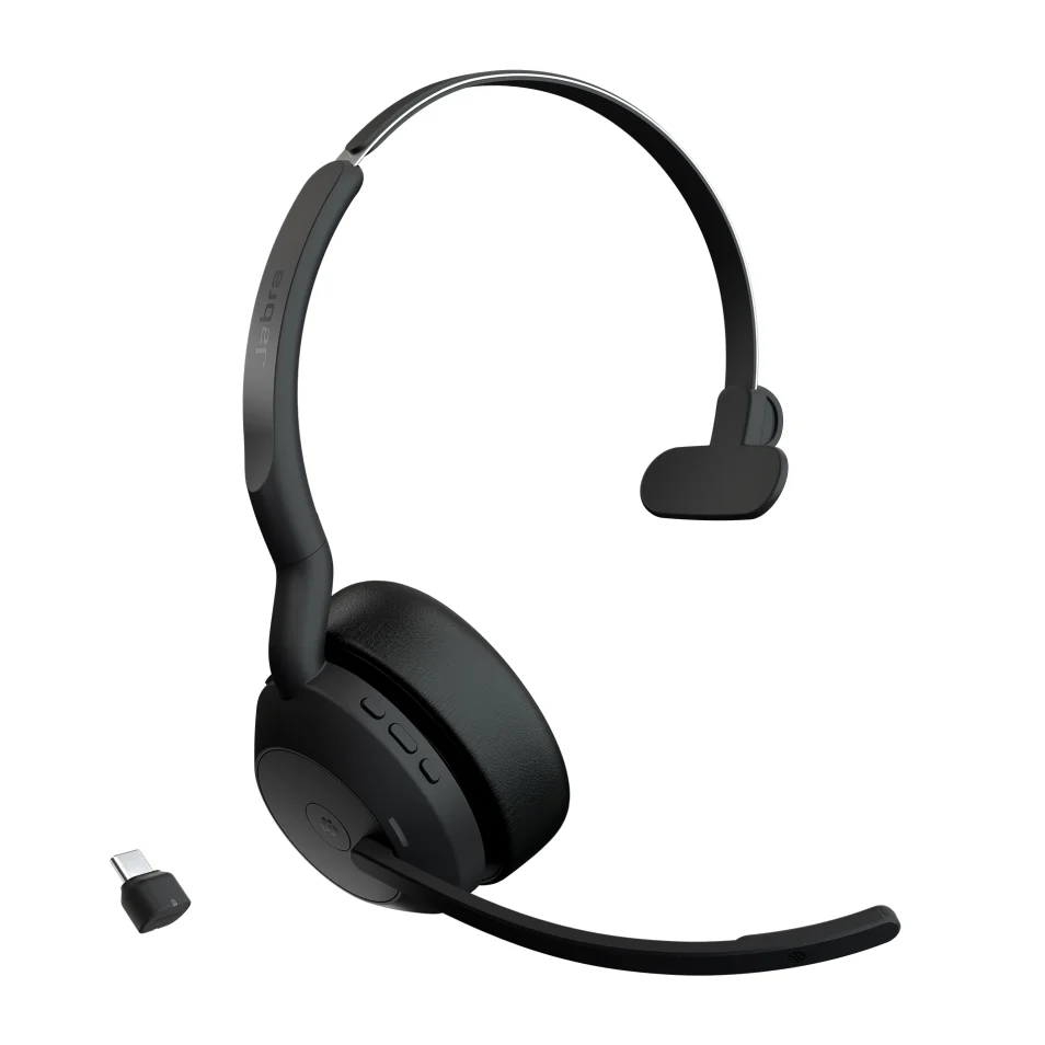 Jabra Evolve2 55 Casque Sans fil Arceau Bureau/Centre d'appels Bluetooth  Noir