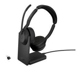 Jabra 25599-989-889 auricular y casco Auriculares Inalámbrico y alámbrico Diadema Oficina/Centro de llamadas Bluetooth Base de carga Negro
