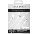 Oreillette et Kit mains-libres Force Play Force Play Kit piéton Intra Lightning Blanc