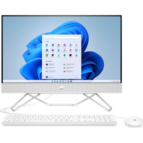 HP 24-cb1015nf Intel® Core™ i5 i5-1235U 60,5 cm (23.8") 1920 x 1080 pixels PC All-in-One 8 Go DDR4-SDRAM 512 Go SSD Windows 11 Home Wi-Fi 5 (802.11ac) Blanc