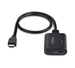 StarTech.com Répartiteur HDMI 2 Ports - Vidéo HDMI 2.0 4K 60Hz - Répartiteur HDMI 4K 1 Entrée 2 Sorties - Répartiteur 1x2 Affichage/Sortie HDMI, HDR/HDCP - Splitter avec Câble HDMI Intégré de 50 cm