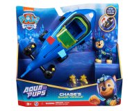 PAW Patrol Aqua Pups, Chase Transforming Shark Vehicle with Collectible Action Figure, Kids Toys for Ages 3 and up